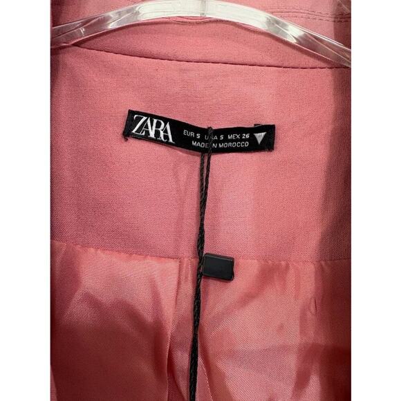 ZARA BLAZER DRESS IN PINK SIZE SMALL NWT - Picture 8 of 9